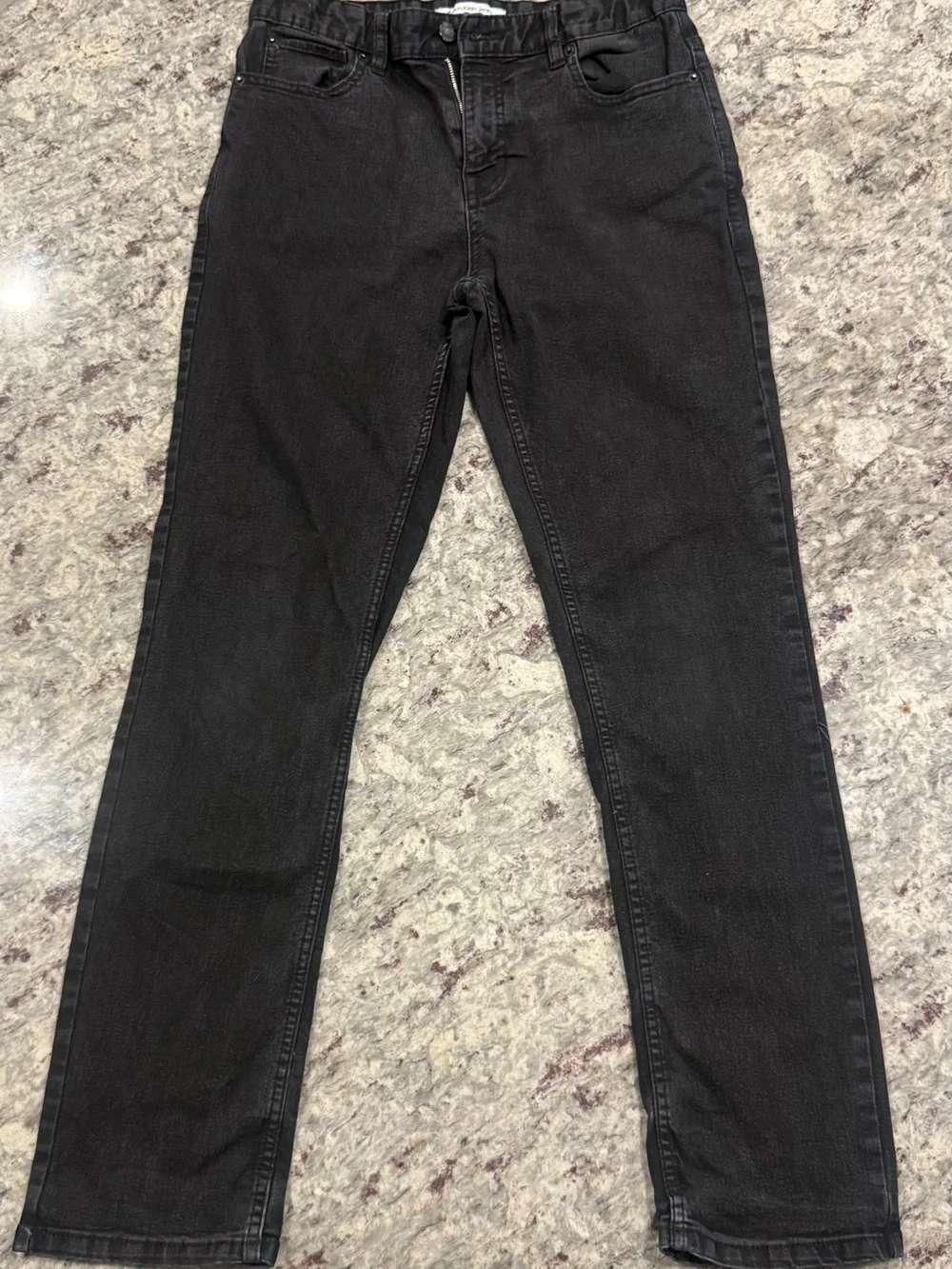 Calvin Klein Jeans Black Slim Straight Boys Jeans